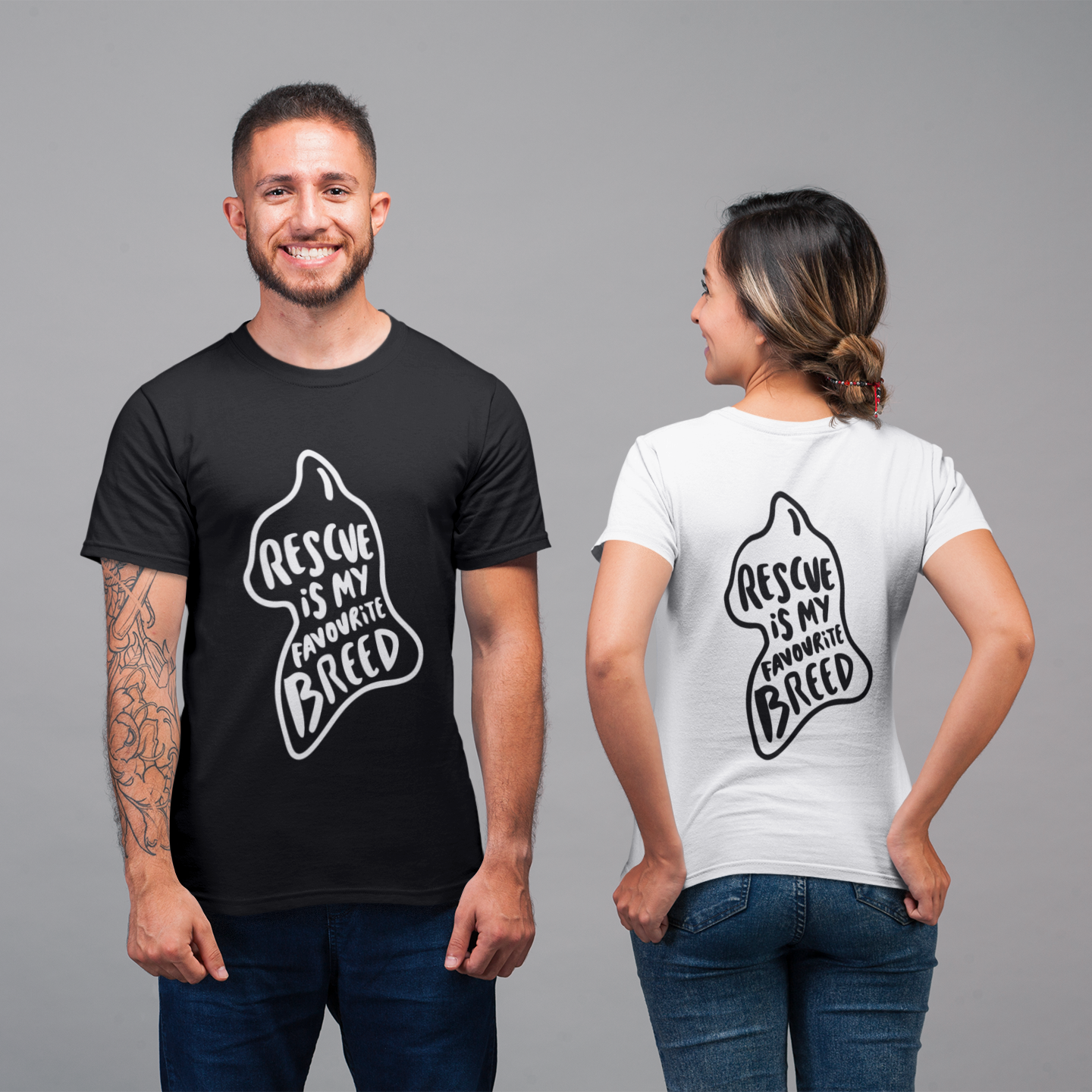 Rescue Is My Favourite Breed Cat T-Shirt – Adopt Don’t Shop