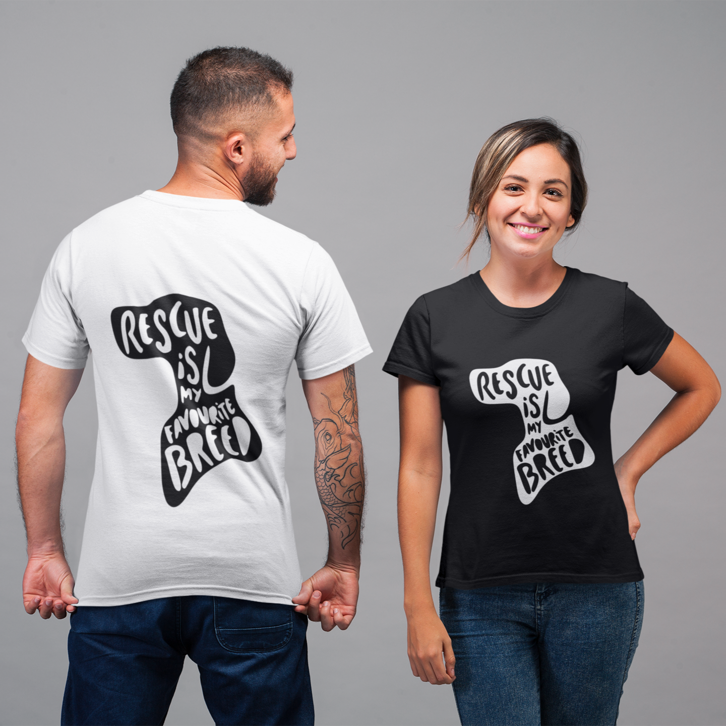 Rescue Is My Favourite Breed Dog T-Shirt – Adopt Don’t Shop