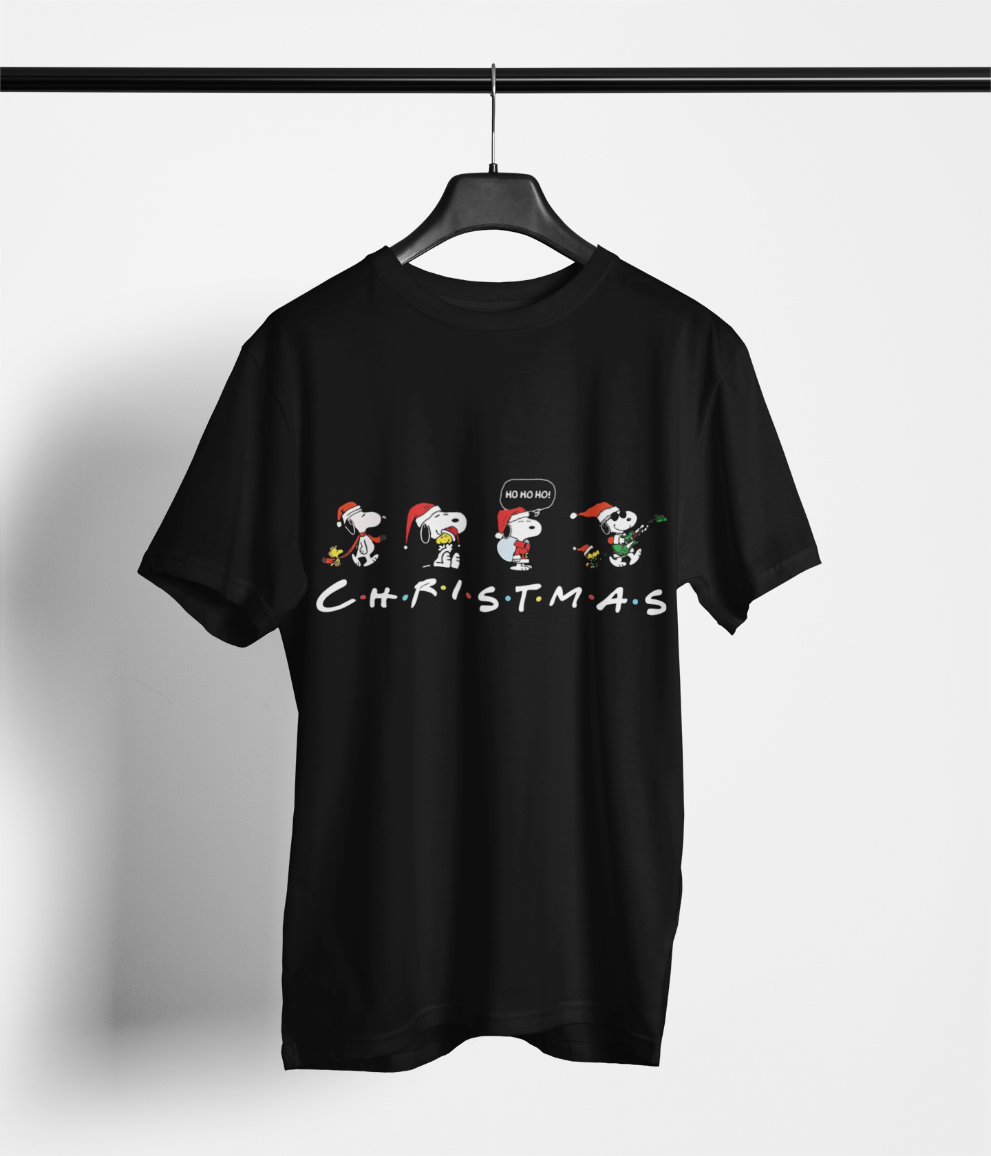 Beagle Christmas Lineup T-Shirt – Holiday Comic Style