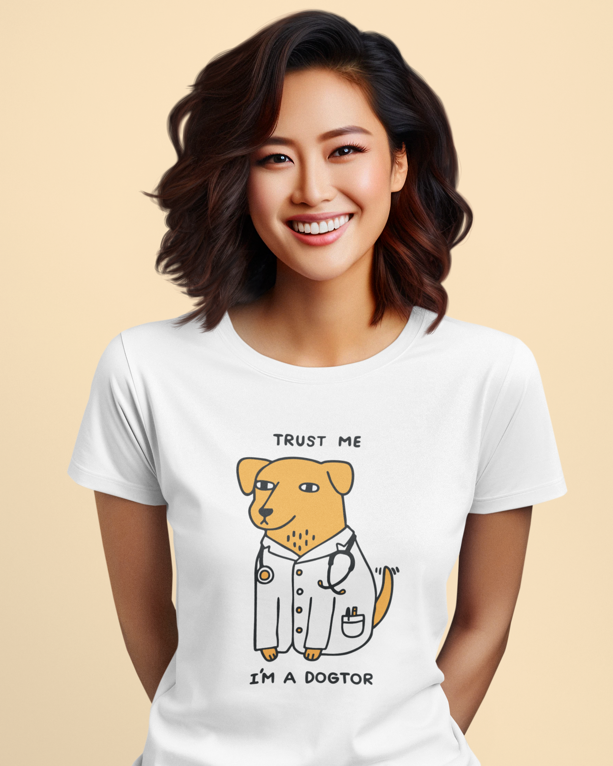 Trust Me I’m a Dogtor T-Shirt – Funny Dog Lover Tee