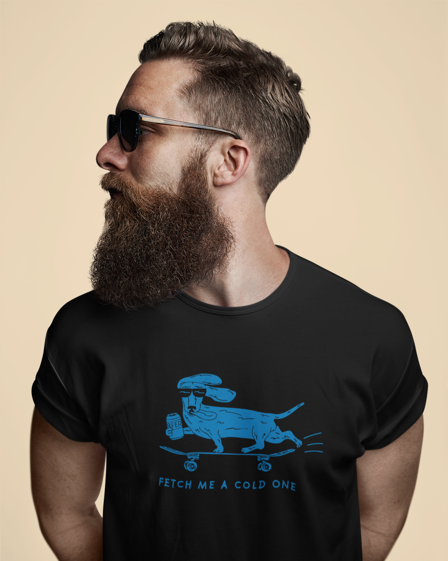 Fetch Me a Cold One Dog T-Shirt – Funny Drinking Pup