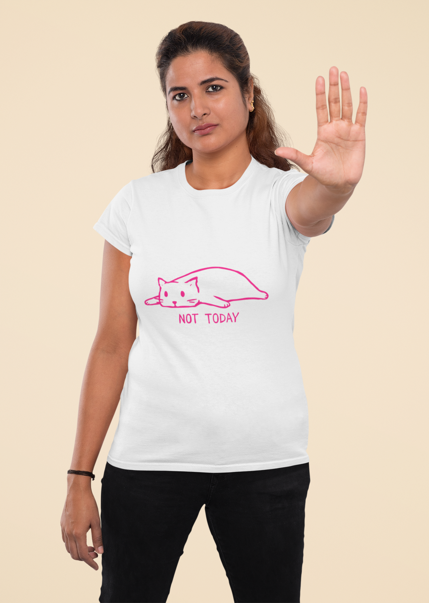 Not Today Cat T-Shirt – Lazy Cat Mood