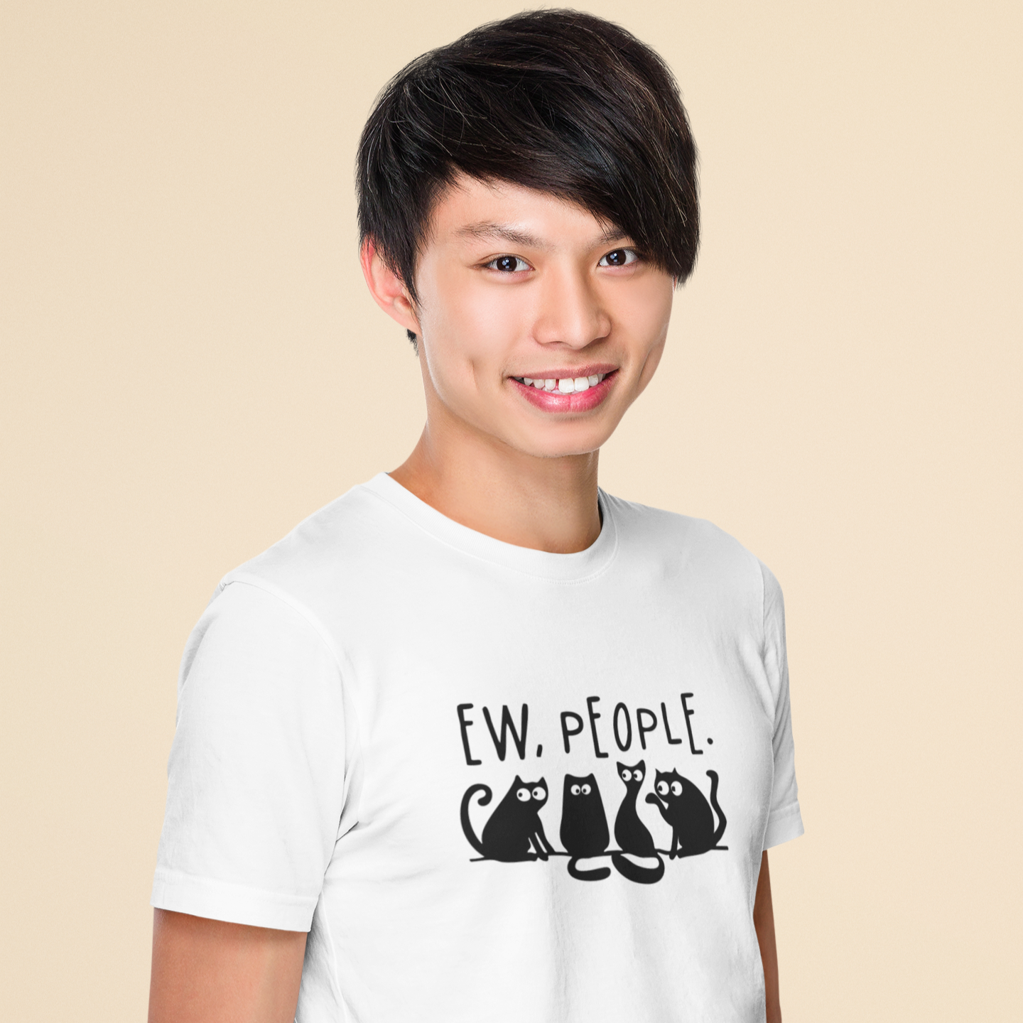 Ew, People Cat T-Shirt – Funny Judgy Cats