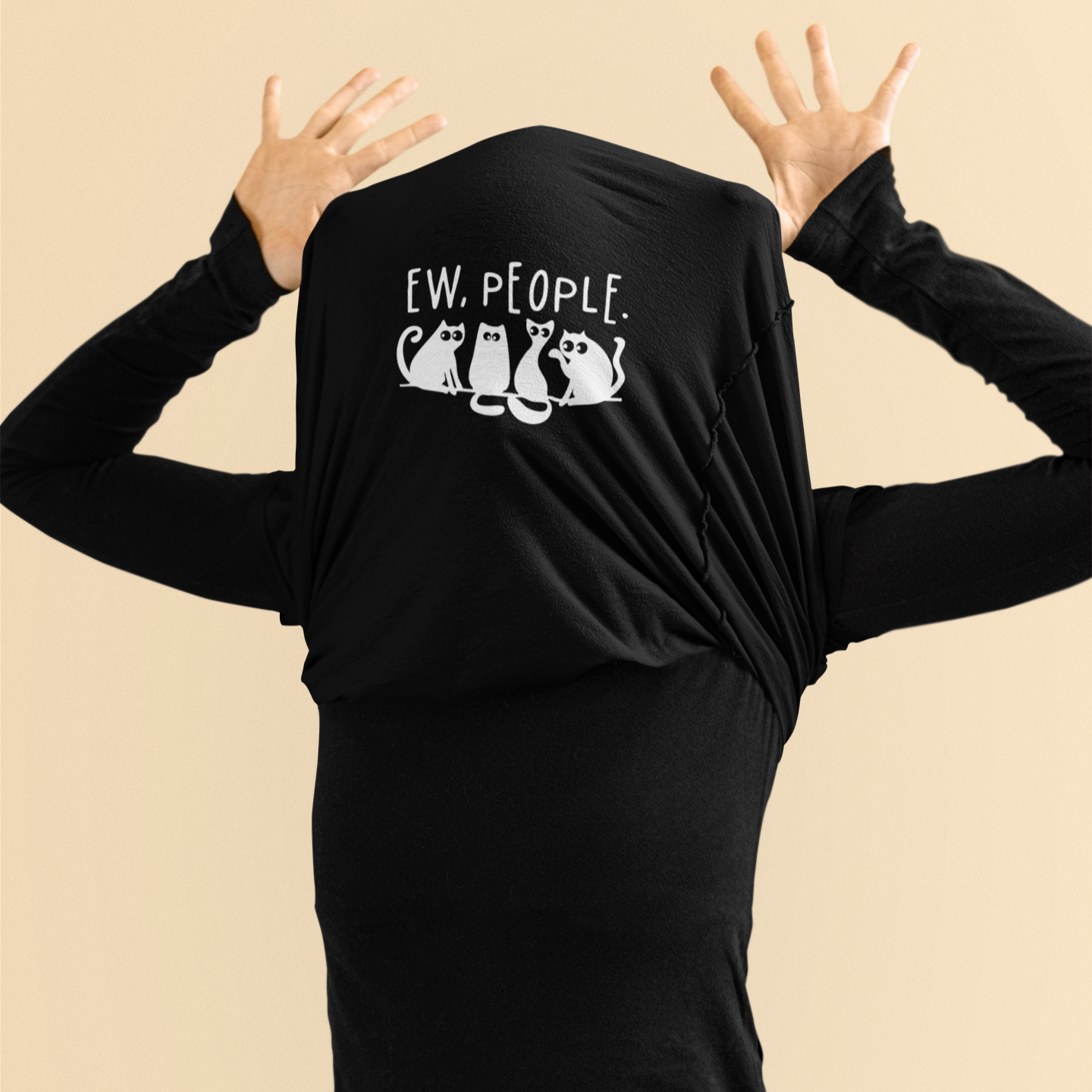 Ew, People Cat T-Shirt – Funny Judgy Cats