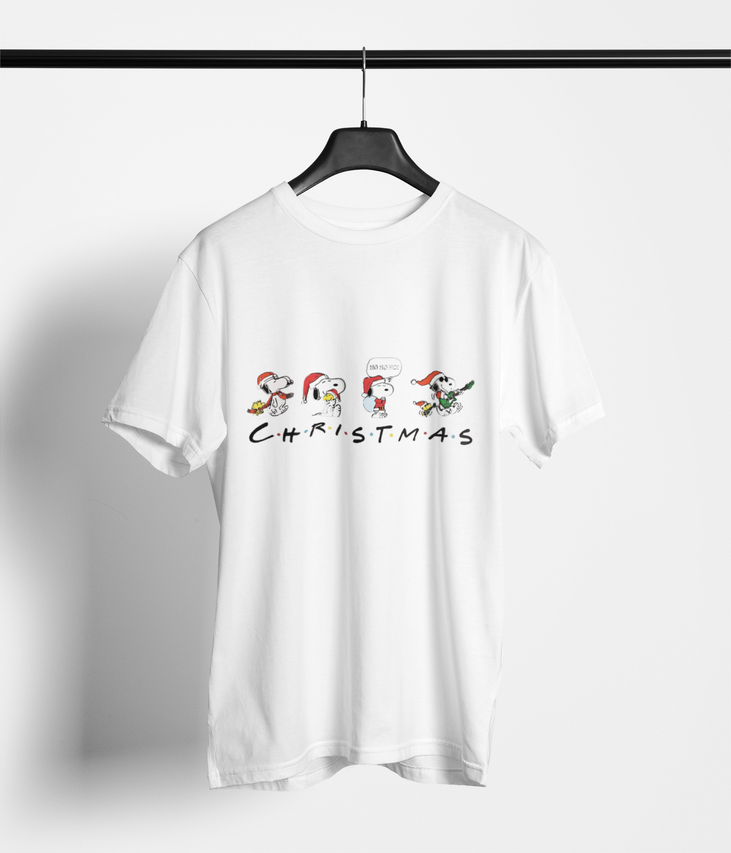 Beagle Christmas Lineup T-Shirt – Holiday Comic Style