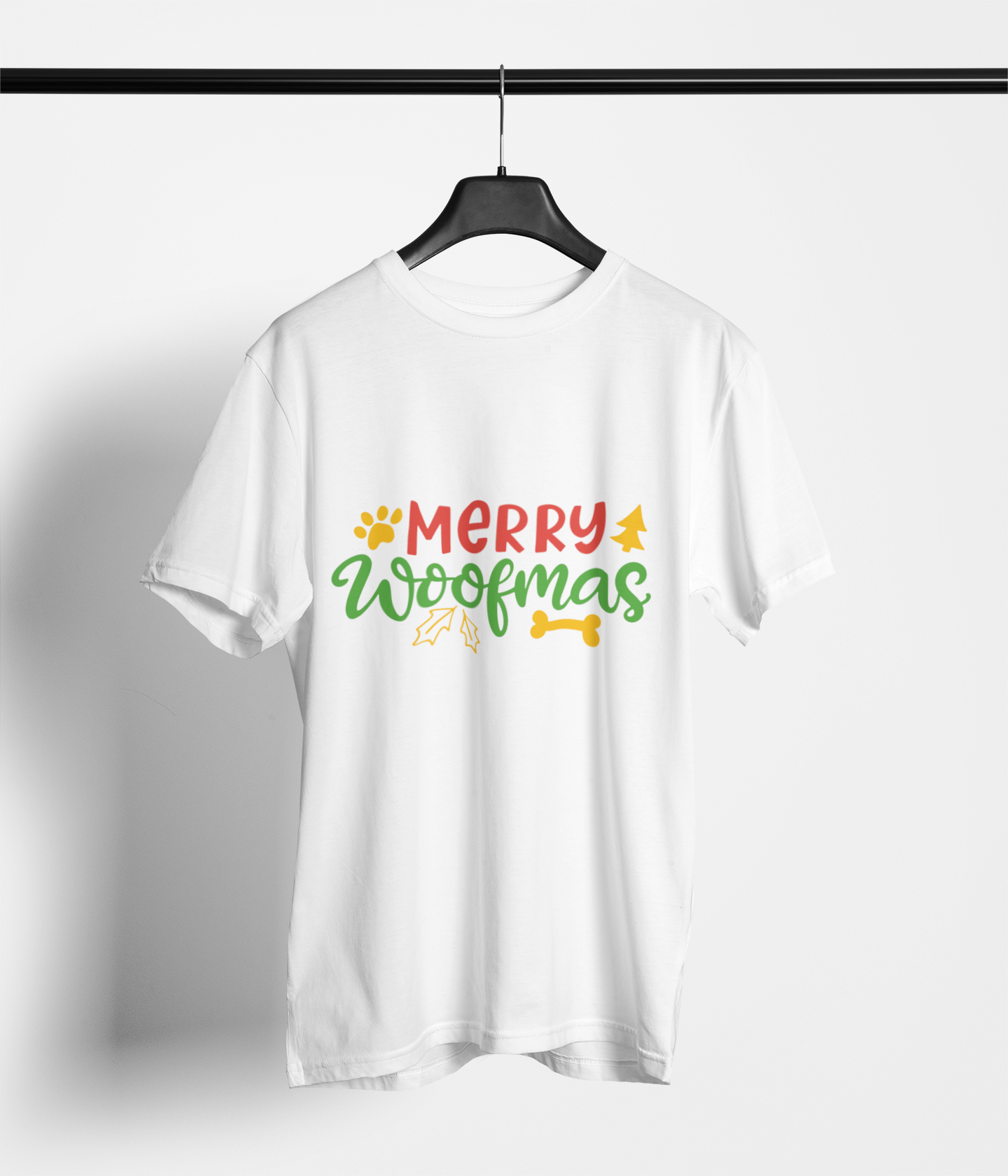 Merry Woofmas T-Shirt – Festive Dog Typography