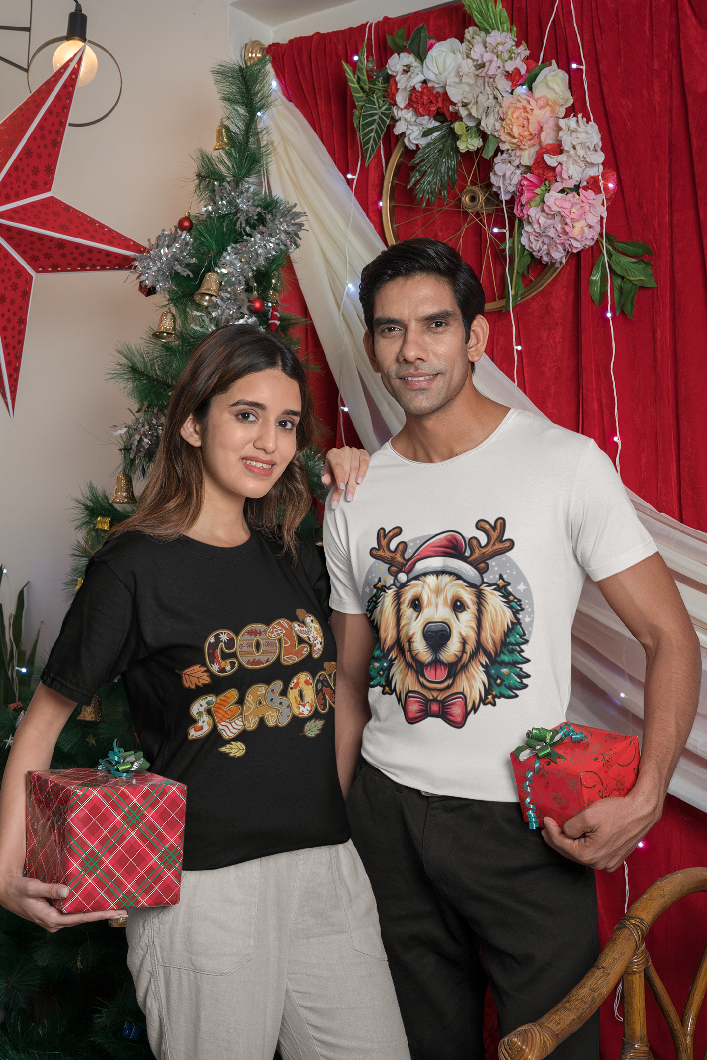 Cozy Season T-Shirt – Gingerbread Cookie Letters